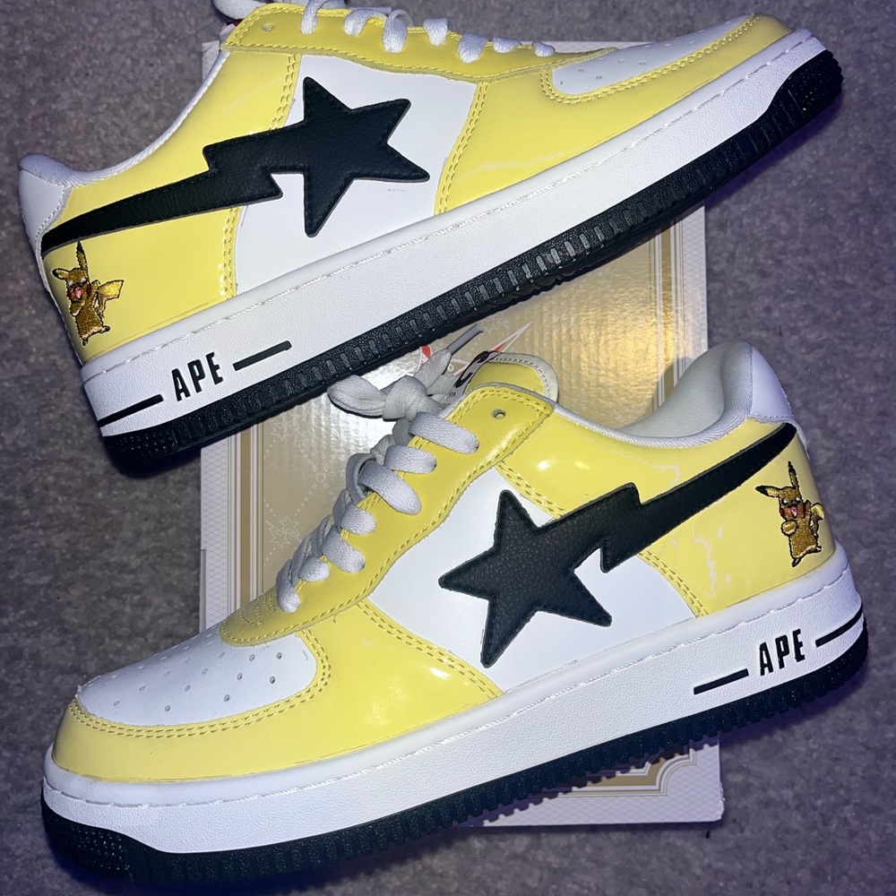 Bape Bapesta Pikachu Pokémon Size 10 Macwithpacks